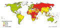 Figure 2. World map CVD mortality rates in females